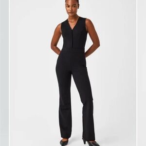 Spanx- Black Sleeveless Jumpsuit